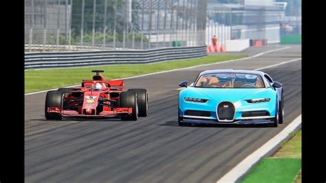 Bugatti Chiron Vs Ferrari F Monza Youtube