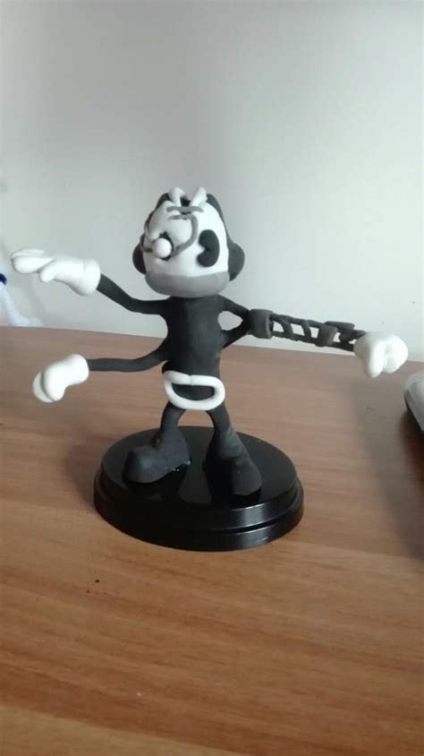 Air Dry Clay Striker Figurine Bendy And The Ink Machine Amino