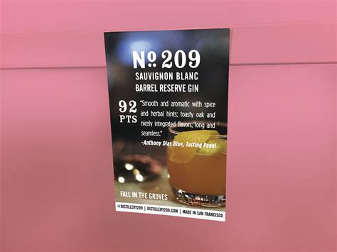 Distillery 209 Shelf Talkers