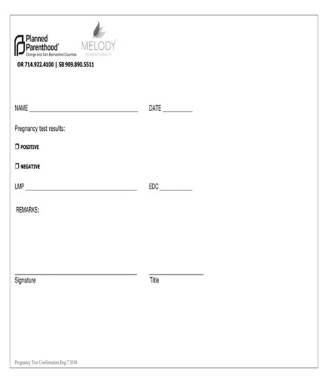 Proof Of Pregnancy Form Fillable Pdf Printable Forms Free Online