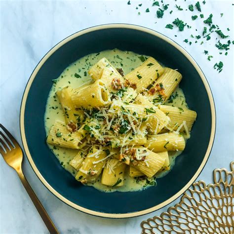 Rigatoni Alla Carbonara Over The Spoon