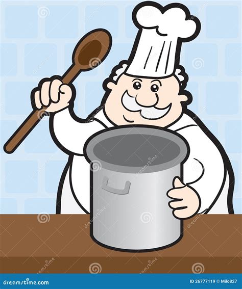 Chef With Pot Royalty Free Stock Images Image 26777119