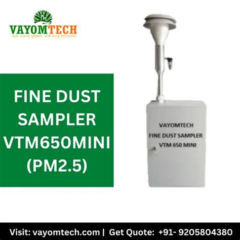 Ambient Air Pm Dust Sampler Vtm Mini Lpm M Hr Under