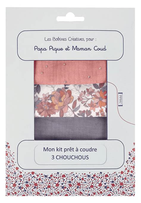 Kit Pr T Coudre Chouchous Ex Dahlia Rose Orange Papa Pique Et