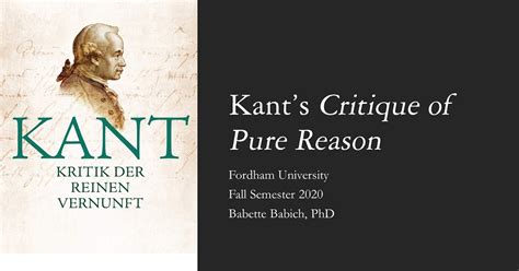 Kant's Critique of Pure Reason