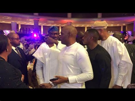 Tony Elumelu And Femi Otedola Meet At Chief Mrs Bintu Fatima Tinubu