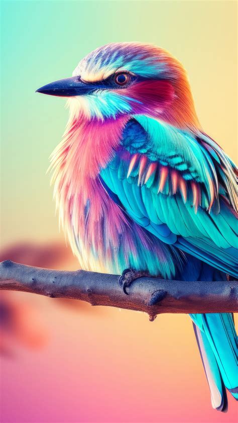 Colorful Bird Animal Digital 4K #9290i Wallpaper PC Desktop