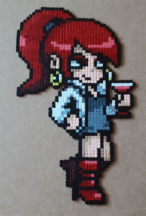 Scott Pilgrim Envy Adams Pixel Art Pattern Perler Bead Art Diy