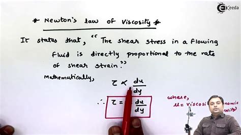 Newton S Law Of Viscosity YouTube