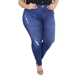 Calça Jeans Feminina Plus Size Cambos