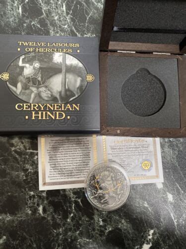 CERYNEIAN HIND TWELVE LABOURS OF HERCULES 2020 2 Oz Pure Silver