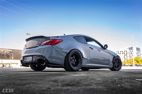 Nardo Gray Hyundai Genesis Coupe Ccw Lm5t Three Piece Wheels Ccw Wheels