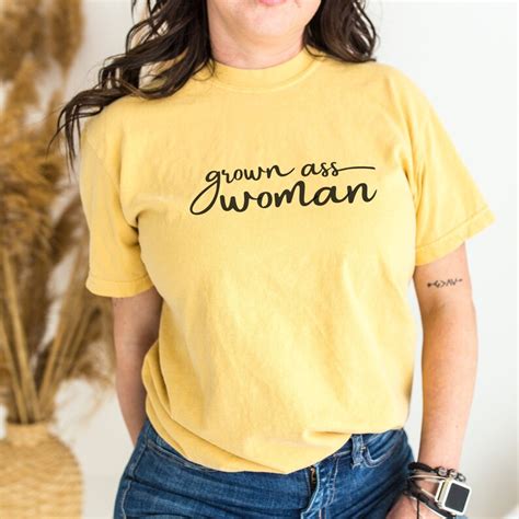 Grown Ass Woman Graphic Tee Etsy