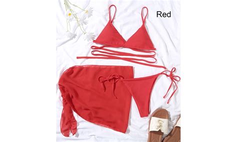 Women S Bikini 3 Piece Set Groupon