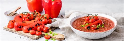 Rezept für heiße Sommertage Tomaten Gazpacho nu3Kitchen