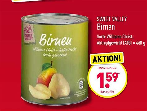 Sweet Valley Birnen Angebot Bei Aldi Nord