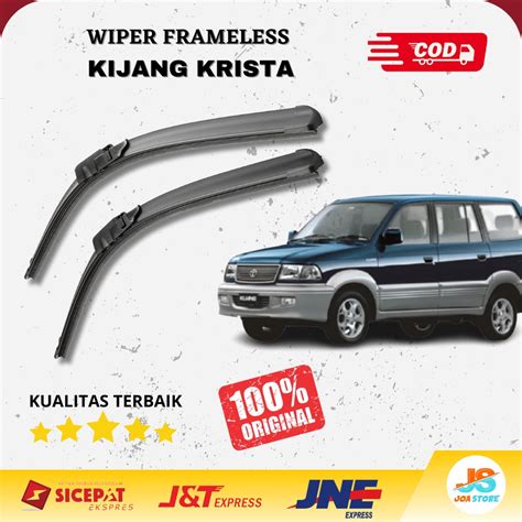 Jual Wiper Frameless Kijang Krista Lx Lgx Ssx Sapuan Kaca Mobil Model