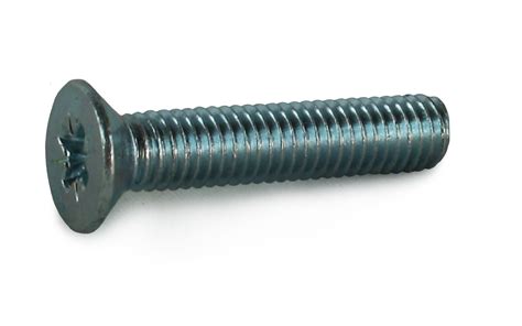 M6x60 Pozi Countersunk Machine Screw Bzp