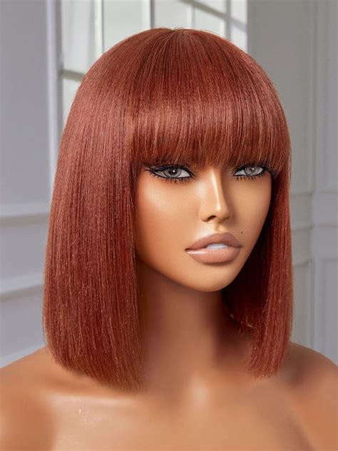 Yasgrl 10 Reddish Brown Light Yaki Straight Human Hair