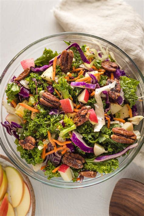 Apple Cabbage Slaw with Brown Sugar Cider Vinaigrette - Nourish and Fete