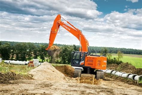 Zx Lc Excavator From Hitachi Provides Power Speed Off