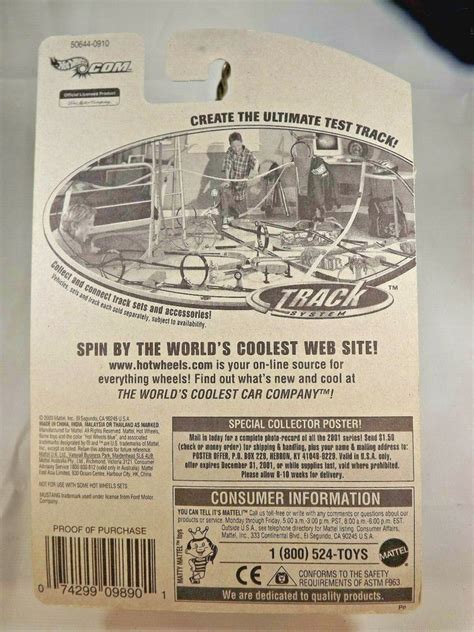 2001 Hot Wheels Mainline Collector 114 96 MUSTANG White W PR5 Spoke Wheels EBay