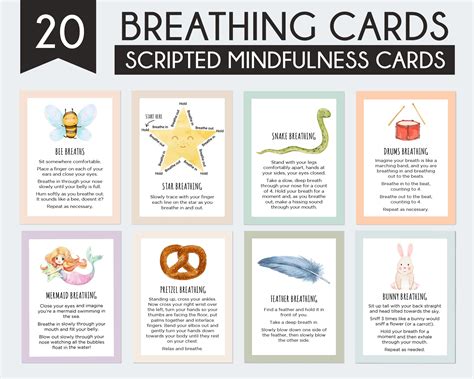 Mindfulness Breathing Cards for kids – LightandSaltDesign