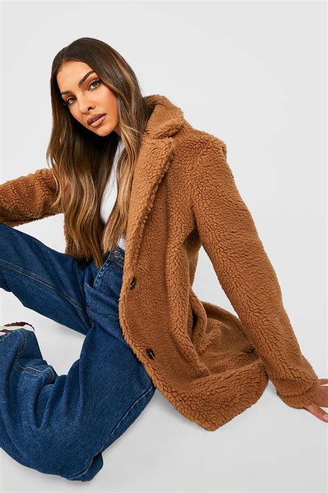 Teddy Faux Fur Coat Boohoo Uk