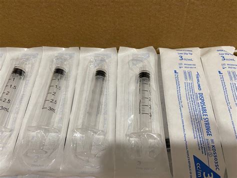 Terumo Syringe Luer Slip 3cc Ml Sell Individual Or 100 S Box For