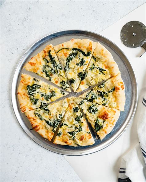 Spinach Artichoke Pizza A Couple Cooks