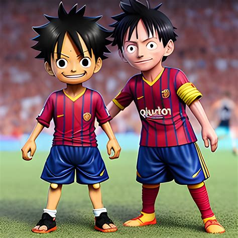 Luffy Y Messi 3d Arthub Ai