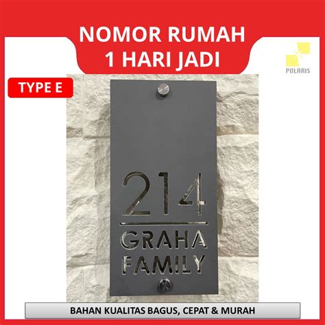 Jual Nomor Rumah Papan Alamat No Rumah Custom Papan Nomor Rumah Nomer