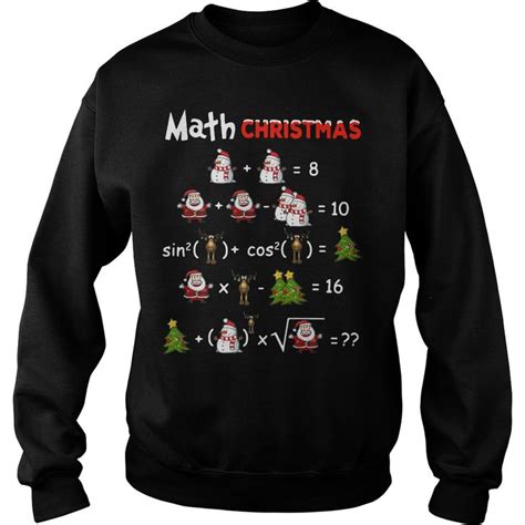 Official Math Christmas Sweater Christmas Math Sweaters Christmas