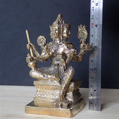 God Hindu Brahma Statue Brass Statue God 4 Face India Etsy