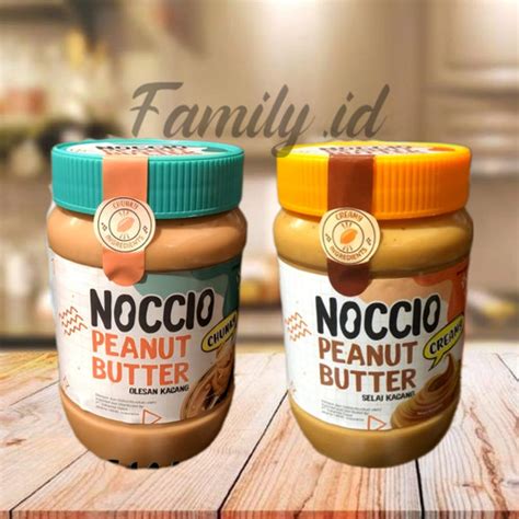 Jual Noccio Peanut Butter 500gr Selai Kacang Creamy Crunchy Crunchy