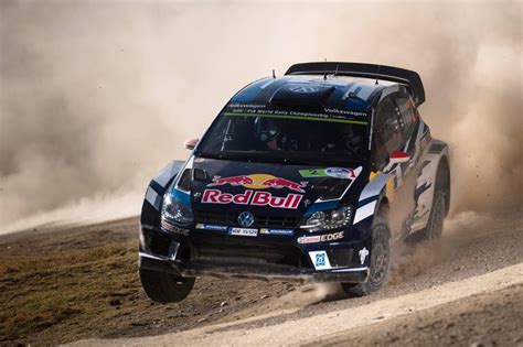 Jari Matti Latvala Driving Volkswagen Polo R Wrc During Rally Mexico