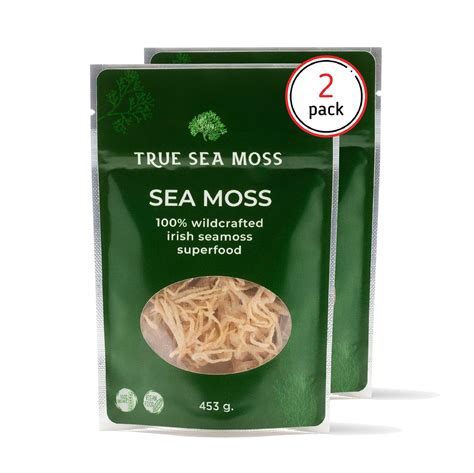 Trueseamoss Sea Moss Raw Pack Of 2 Wildcrafted Sea Moss 32oz 100 Irish Sea Moss