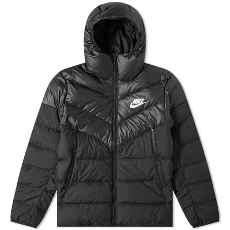 Nike Mens Windrunner Colorblocked Puffer Jacket In Black Modesens