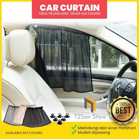 jual tirai jendela mobil universal isi sepasang  pcs shopee