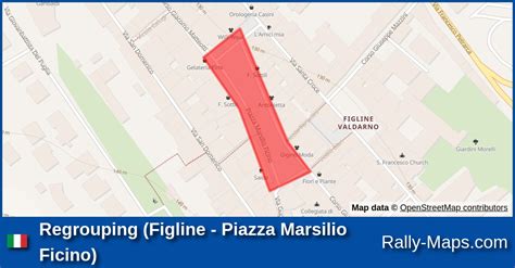 Regrouping Figline Piazza Marsilio Ficino Stage Map Rally Di