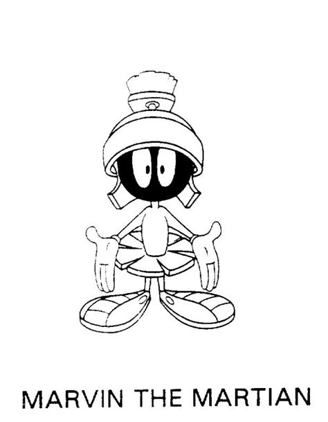 Marvin Martian Coloring Pages At Getdrawings Free Download