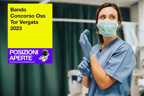 Bando Concorso Oss Tor Vergata