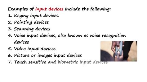 Computer Science Lesson 20a Identifying Input Devices Youtube