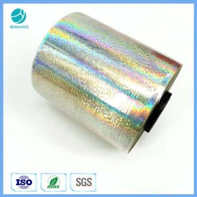 Easy Open Recyclable BOPP Film 2 5mm Metalized Hologram Tear Tape