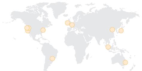 AWS Regions Map 2023