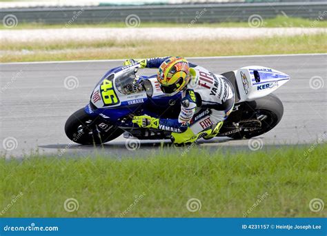 El Competir Con De La Motocicleta Del GP De Moto Fotografía editorial