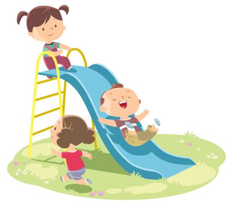 Child Sliding Illustrations Royalty Free Vector Graphics And Clip Art