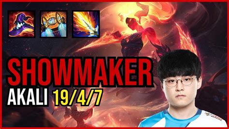 SHOWMAKER AKALI Vs ASHE Mid KR Grandmaster PATCH 10 25 YouTube