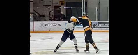 Son of former NHL Enforcer completely destroys his opponent. - HockeyFeed