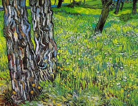 Pine Trees And Dandelions In The Garden Of Saint Paul Hospital 1890 Poster Print By Vincent Van